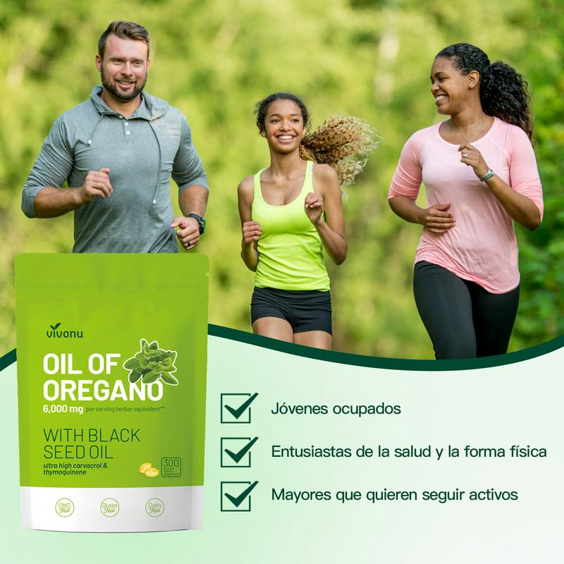 Aceite de Orégano - 300 Cápsulas | Suplemento Antioxidante Natural