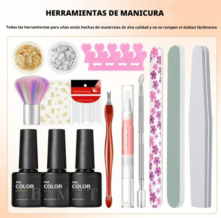 Bruma-Juego de Uñas con Lámpara UV
