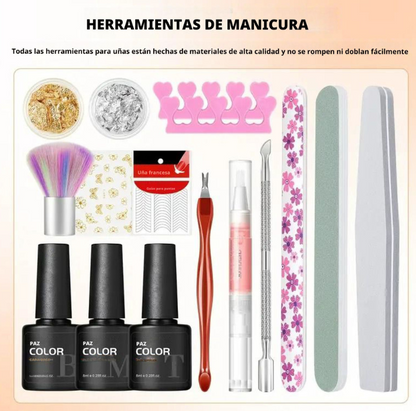 Bruma-Juego de Uñas con Lámpara UV