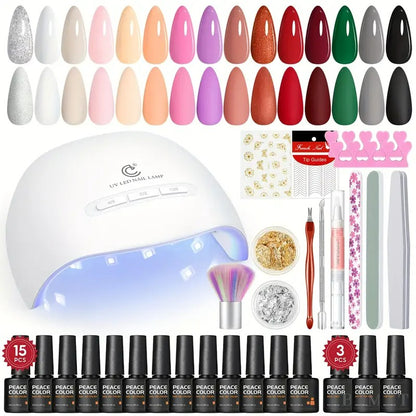 Bruma-Juego de Uñas con Lámpara UV