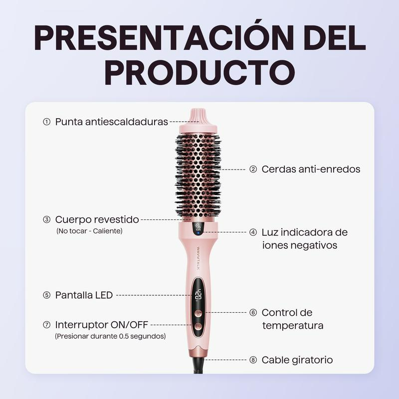 Bruma - Cepillo Térmico Profesional para Ondas y Volumen
