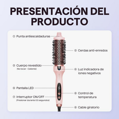 Bruma - Cepillo Térmico Profesional para Ondas y Volumen